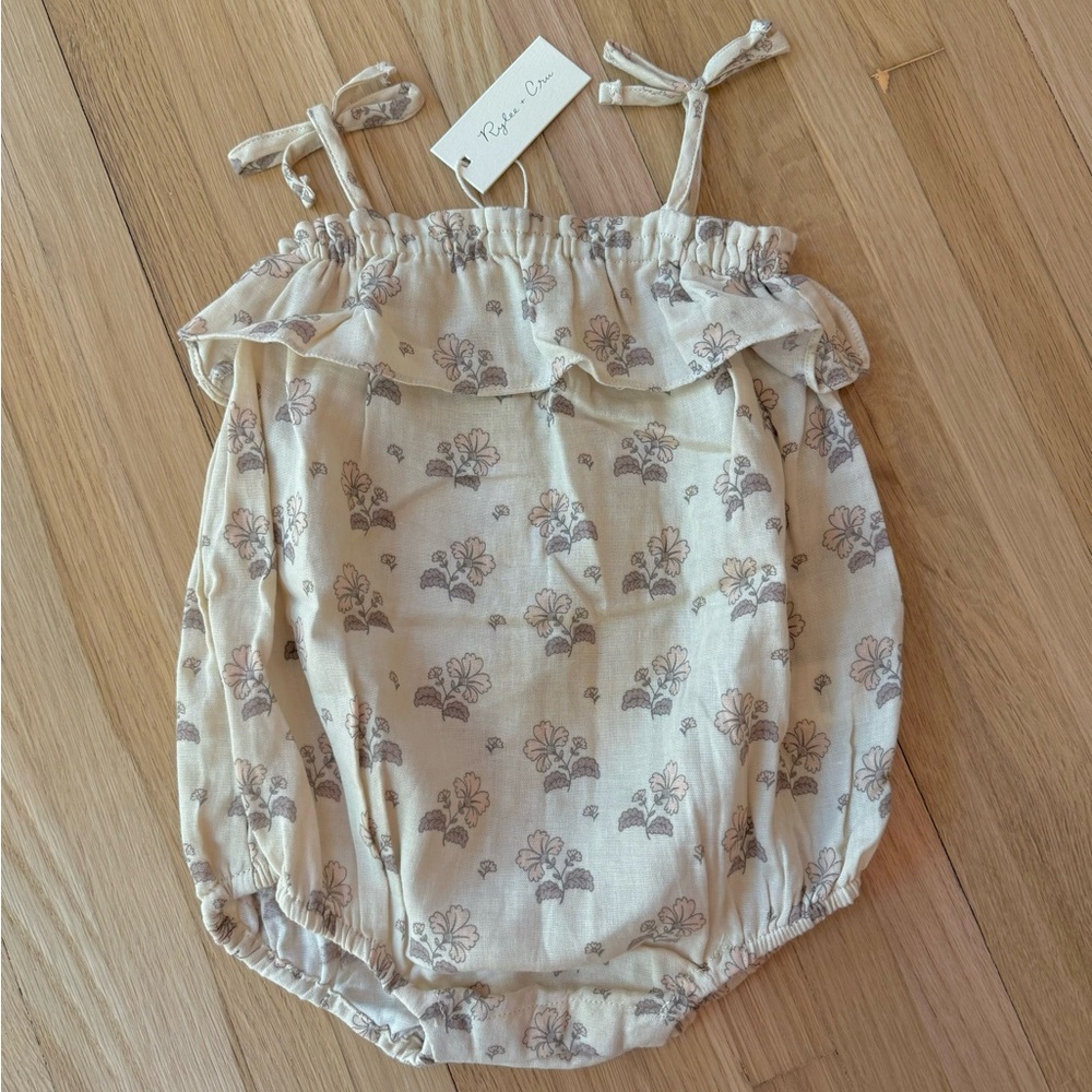 Rylee Cru Vintage Floral Ruffle Romper